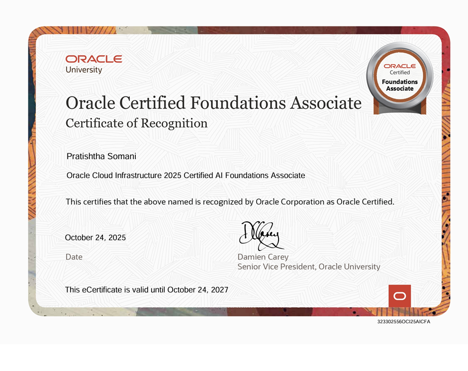 oracle Certification